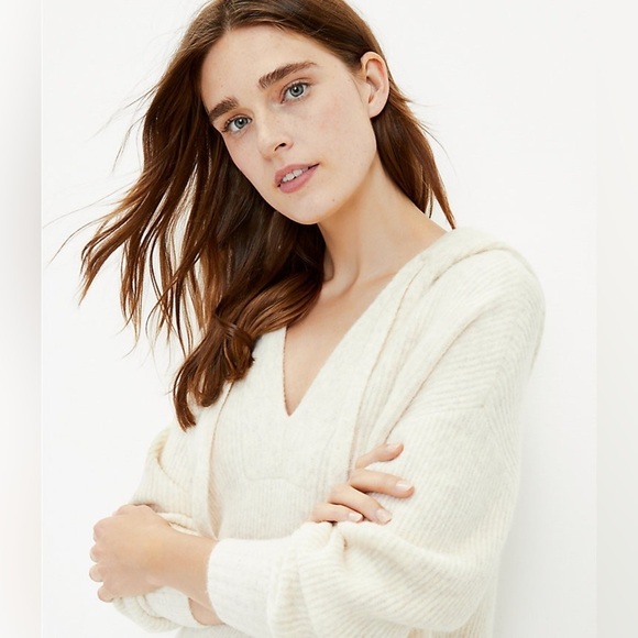 Lou & Grey Ribbed Tunic Sweater Hoodie - Picture 3 of 8